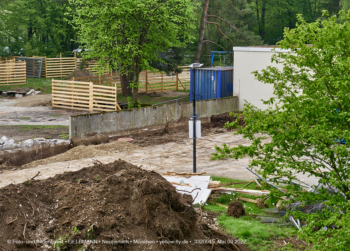 09.05.2022 - Baustelle am Haus für Kinder in Neuperlach